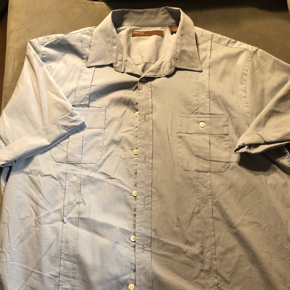 Perry Ellis Short Sleeve Shirt Sz XXL